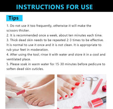 6pc Assorted Pedicure Set
