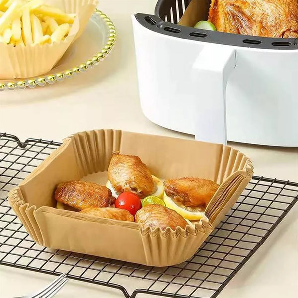 30pc 16cm x 16cm x 4.5cm Square Air Fryer Liners